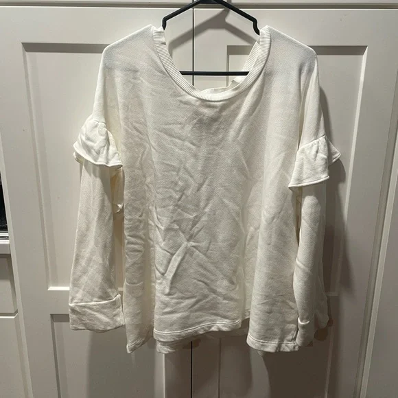 Current/Elliott The Ruffle Sweatshirt - Picture 1 of 5